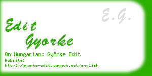 edit gyorke business card